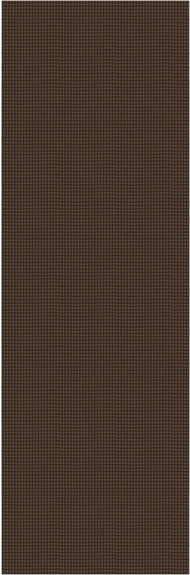 IOHOUZE Washable Runner Rug 3x8 Non Slip Rubber Backed Wide Hallway Runner Entryway Runner Indoor, Kitchen Rugs Woven Floor Carpet for Hall Entrance Bedroom, Brown