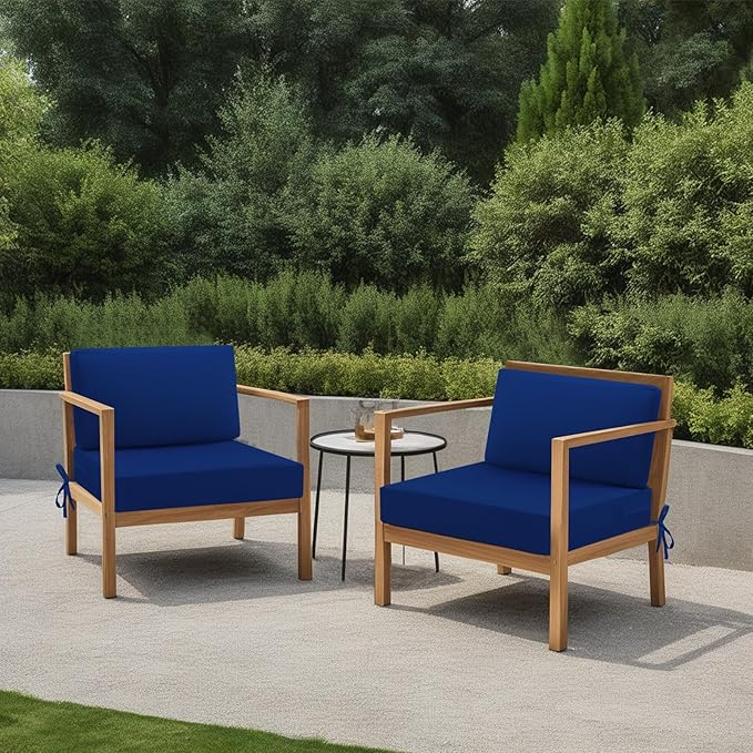 idee-home Outdoor Cushions for Patio Furniture, Waterproof Outdoor Seat Cushion Hampton Bay Deep Seat Replacement Cushions for Garden