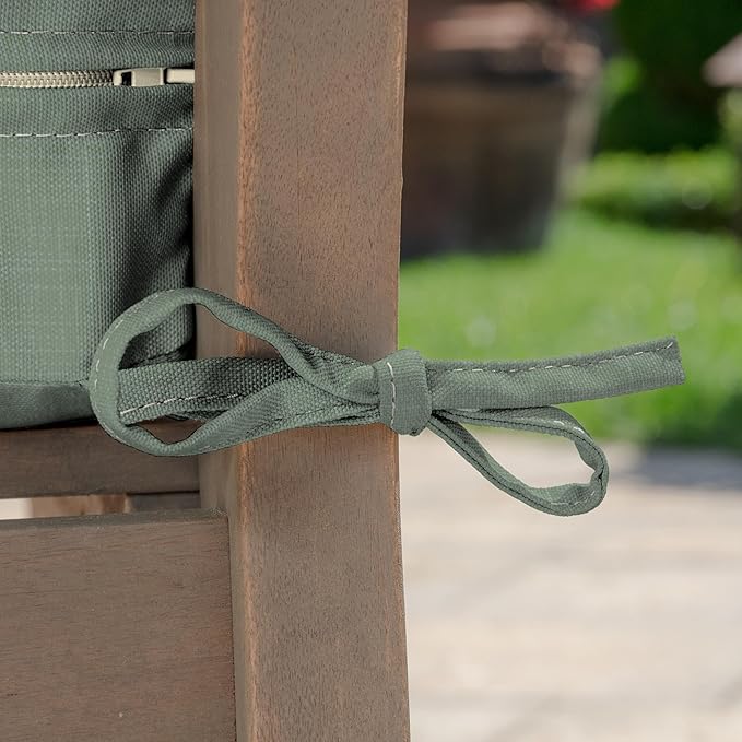 Arden earthFIBER Outdoor Deep Seat Cushion Set, 24 x 24, Rain-Proof, Fade Resistant, Deep Seat Bottom and Back Cushion for Chair, Sofa Sage Green Texture