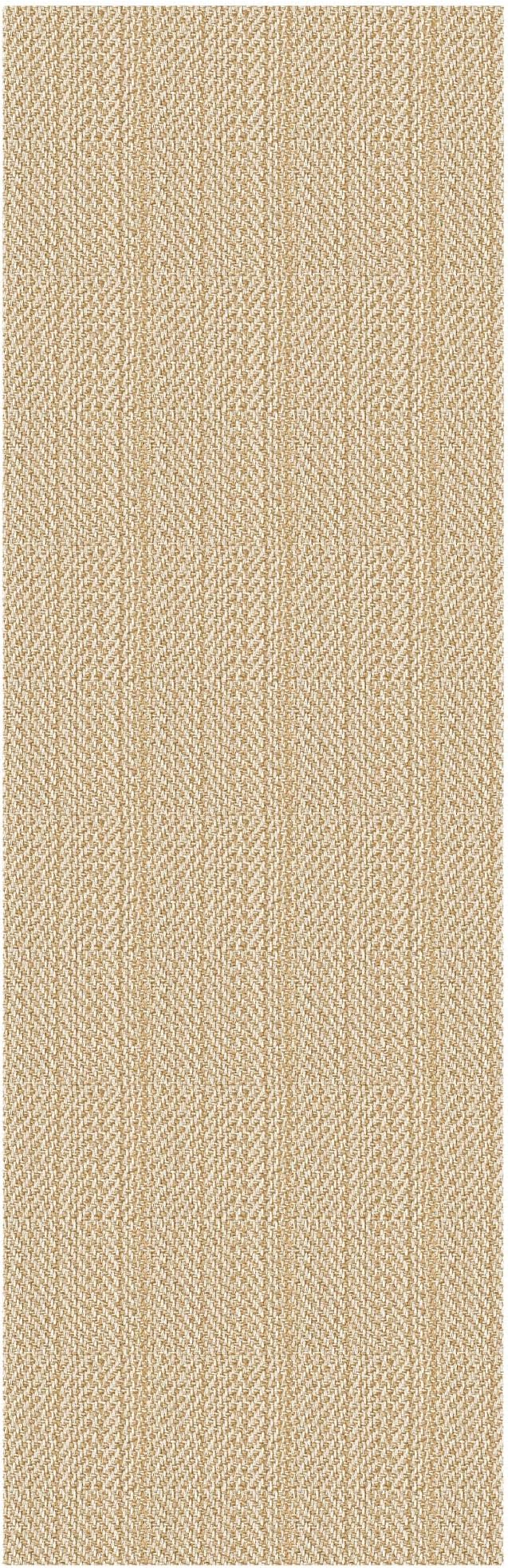 IOHOUZE Washable Runner Rug 2x8 Non Slip Rubber Backed Hallway Runner Entryway Runner Indoor, Kitchen Rugs Woven Cotton Floor Carpet for Kitchen Hall Entrance, Warm Beige/Orange/Apricot
