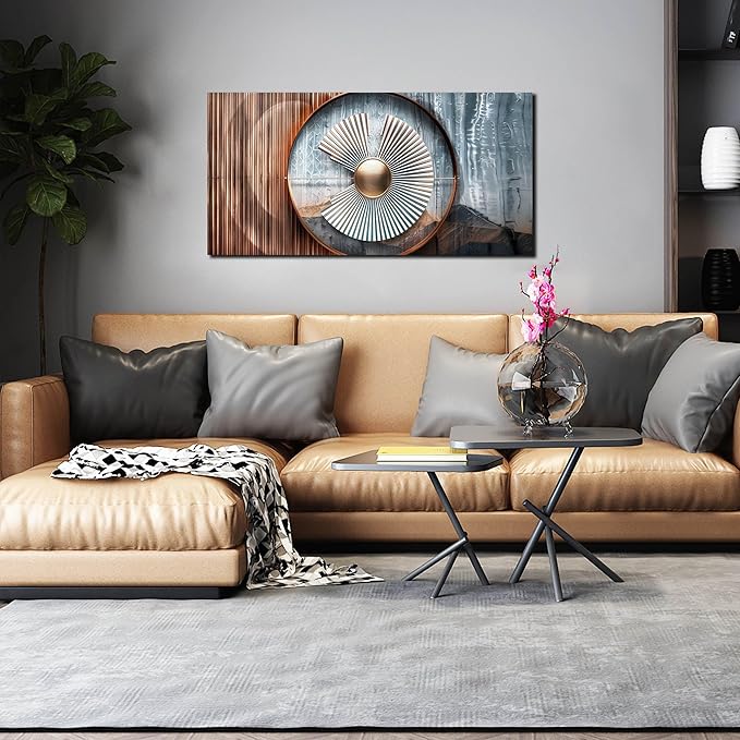 Modern Abstract Wall Art for Living Room - Minimalist Canvas Wall Art for Office - Modern Pictures for Bedroom Wall Decor Size 20" x 40"