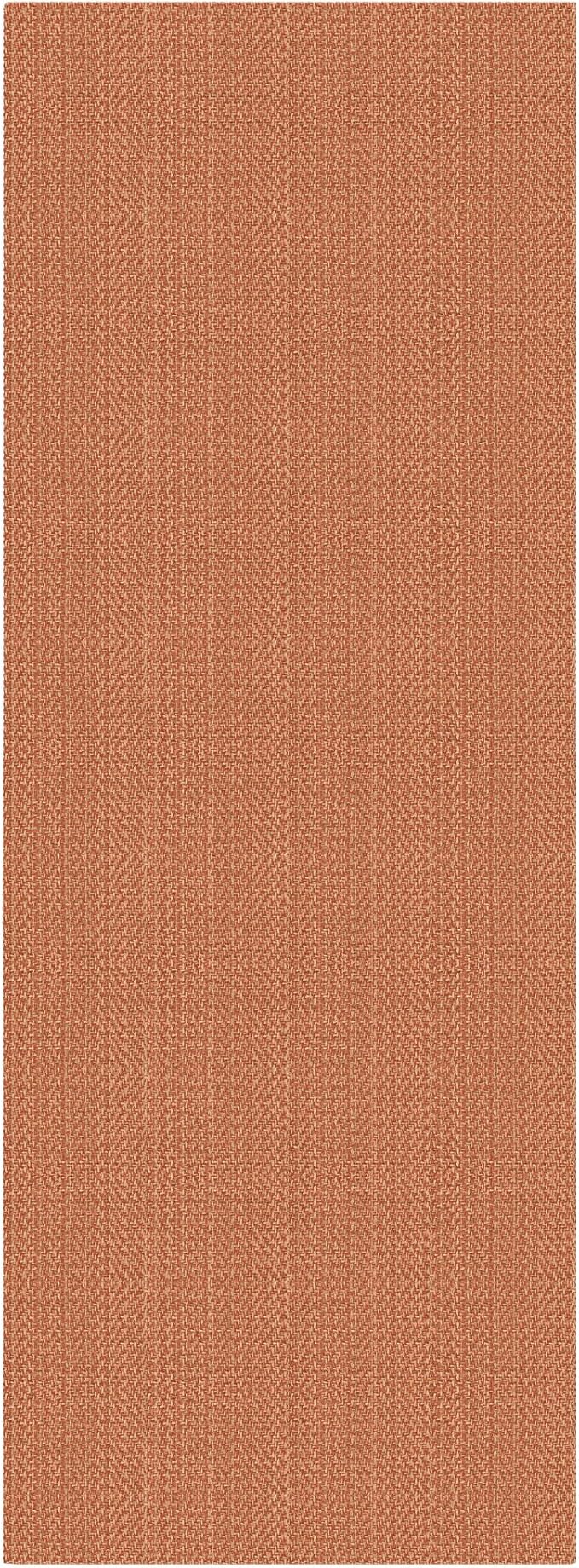 IOHOUZE Washable Runner Rug 2x6 Non Slip Runners for Hallways Entryway Runner Indoor, Kitchen Rugs Woven Cotton Floor Carpet for Kitchen Hall Entrance Bedroom, Rustic Orange