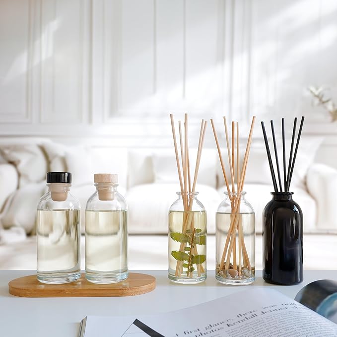 Urban Naturals Mountain Air Scented Fragrance Oil Reed Diffuser & Room Freshener | Golden Apples, Birch Wood, Fennel, Pear Eucalyptus, Mint & Aromatic Sage | Decorative Botanicals | Vegan | USA Made