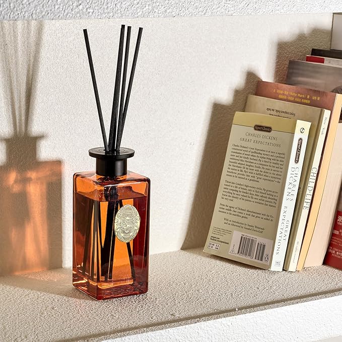 M&SENSE 10.14 oz Large Reed Diffuser Set | Magical Oriental Scent Oil Diffuser with Sticks |Hotel Collection Non-Toxic Essential Oil |for Bedroom Bathroom Living Room