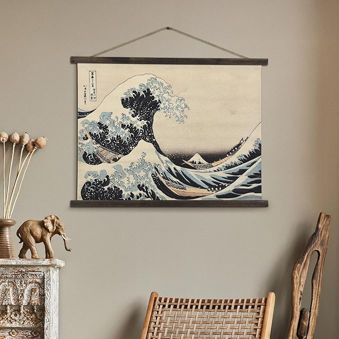 American Art Decor The Great Wave off Kanagawa Tapestry Beach House Wall Art
