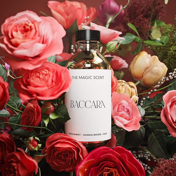 Baccara Diffuser Oil - Hotel & Home Luxury Scents Inspired by Baccarat Rouge - Diffuser Oil Scents for Home Designed for Use in All Diffusers - 4 fl oz, 120 mL