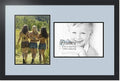ArtToFrames Collage Photo Frame Double Mat with 2 - 8.5x12 Openings and Satin Black Frame