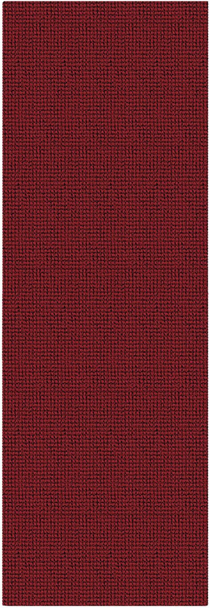 IOHOUZE Christmas Runner Rug 2x6 Ft Black Red Woven Runners for Hallways Washable Kitchen Rug Non Slip Braided Entryway Runner Rugs Floor Carpet Runners for Indoor Foyer Bedroom Laundry