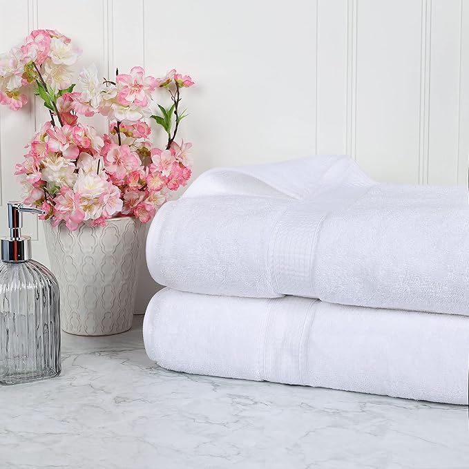 BLUENILEMILLS BNM 900 GSM Premium Quality Egyptian Cotton Bath Sheet Set, 2-Piece Highly Absorbent Sheets for Bathroom & Shower, Hotel & Spa Quality Lush, Durable Quick Dry