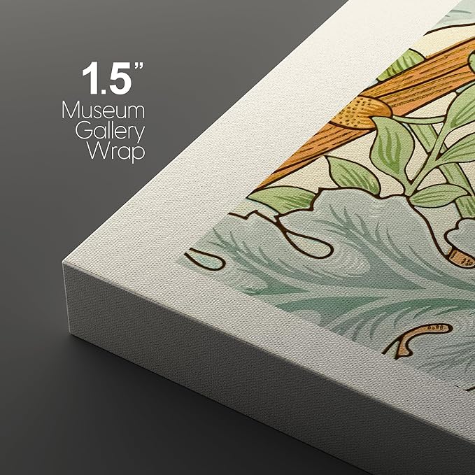 wall26 Canvas Print Wall Art Set William Morris Flower Tapestry Posters Nature Wilderness Illustrations Modern Art Decorative Floral Botanical Minimal Calm/Relax/Cozy for Bedroom - 24"x36" x 3