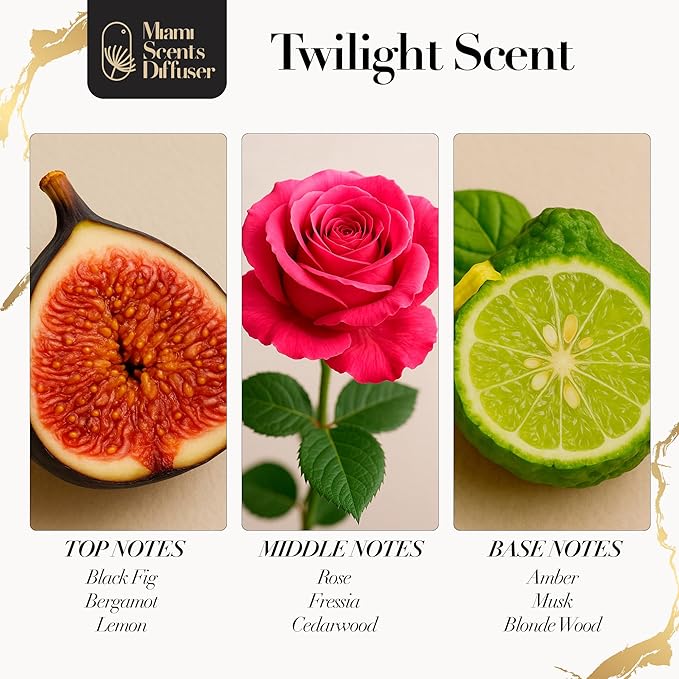 Twilight Black Velvet Scent Inspired by Edition Dubai Hotel 4 Fl -120 ml Essential Oils for Home Office Diffuser Luxury Fragance Refill Aromatherapy Fresh Blend of Blonde Wood Rose Ocean and Black Fig