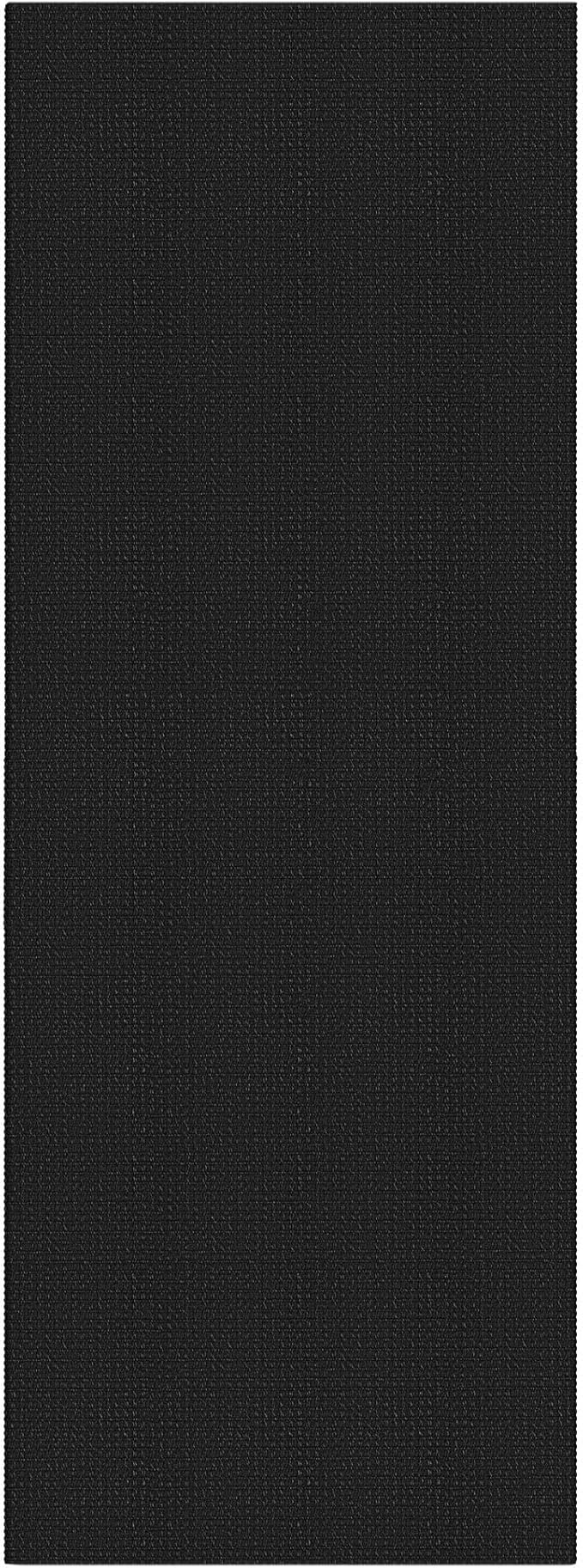 IOHOUZE Washable Runner Rug 2x5 Non Slip Runners for Hallways Entryway Runner Indoor, Kitchen Throw Rug Woven Cotton Floor Carpet for Hall Entrance Bedroom, Black/Grey