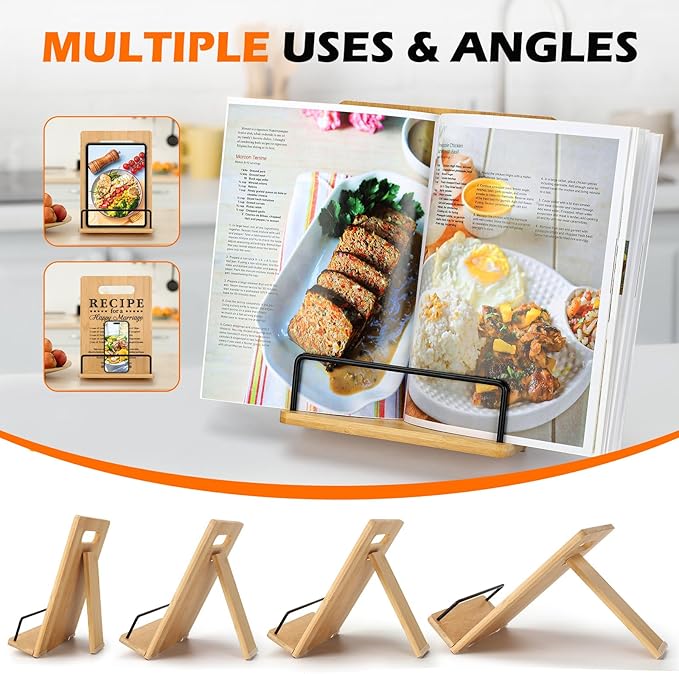 Wedding Gift for Couples 2025, Bridal Shower Gifts for Bride and Groom Engagement, Happy Marriage Cookbook Stand, Gifts for Wedding Shower, Newlywed Mr and Mrs Gifts Bride to Be Gifts