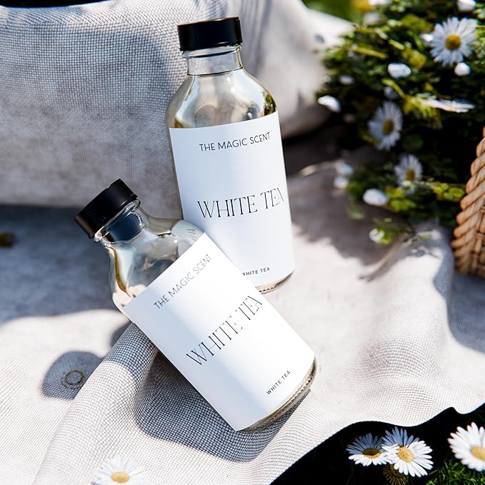 White Tea Diffuser Oil - Hotel & Home Luxury Scents - Diffuser Oil Scents for Home Designed for Use in All Diffusers - 4 fl oz, 120 mL