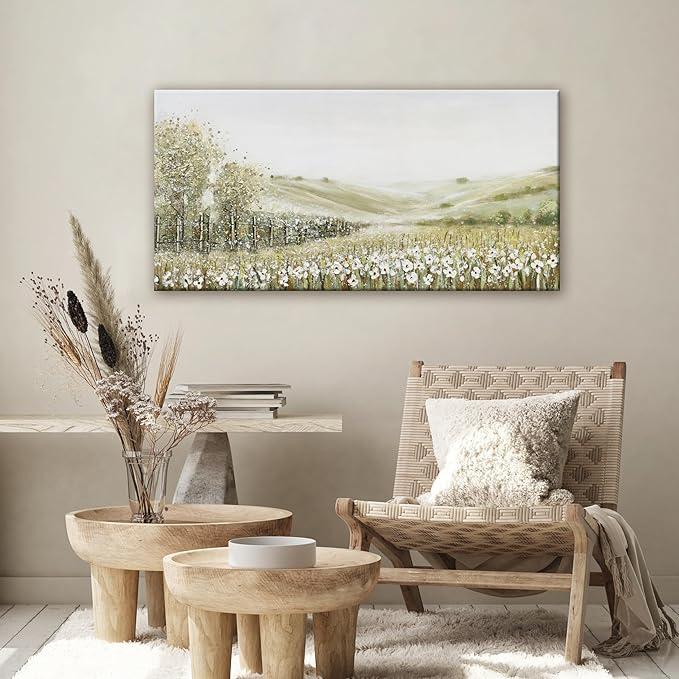 QSQ Canvas Wall Art Decor Home Decor Wall Art Prints Natural Modern Landscape Wall Decorations Artwork for Living Room Wall Bedroom Kitchen Office Decor 20"×40"