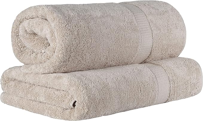 BLUENILEMILLS BNM 900 GSM Premium Quality Egyptian Cotton Bath Sheet Set, 2-Piece Highly Absorbent Sheets for Bathroom & Shower, Hotel & Spa Quality Lush, Durable Quick Dry