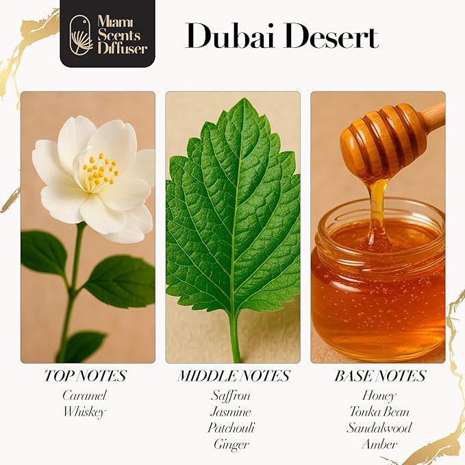 Dubai Desert - Dream On Inspired by Atlantis Dubai Hotel 4 FlOz - 120 m Essential Oils Aroma for Home Office Diffuser Luxury Fragance Refill Aromatherapy Fresh Blend of White Tea, Lily and Aloe Vera