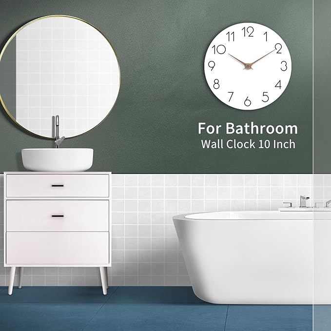 Wall Clock - White 10 Inch