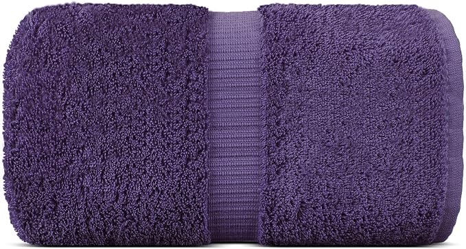 Chakir Turkish Linens 100% Cotton Premium Turkish Towels for Bathroom | 35'' x 70'' (1-Piece Bath Sheet, Plum)