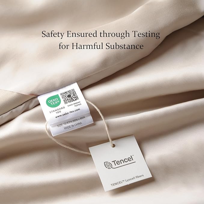 CUDDLE DREAMS Lightweight Silk Filled Comforter for Summer, Detachable Tencel Duvet Cover for Easy Care, Naturally Breathable (Light Pewter, King)