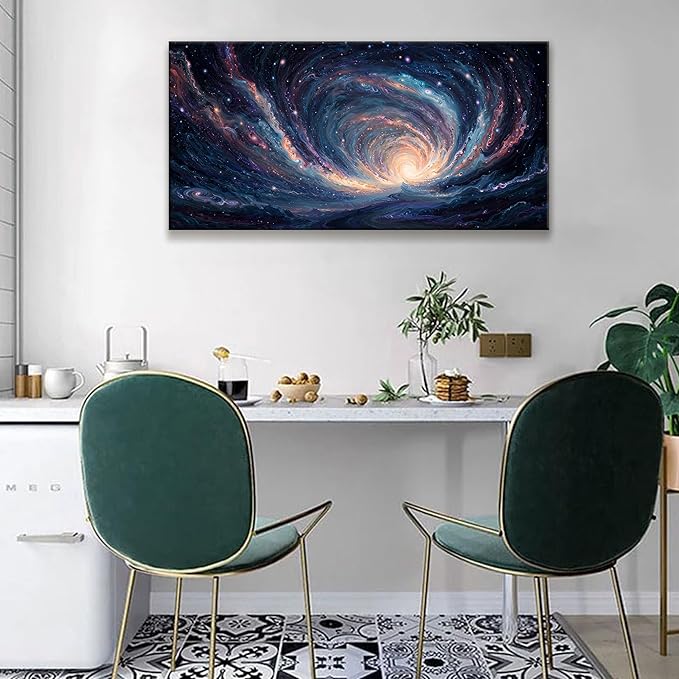 Abstract Wall Art Decor Prints Starry Sky Tunnel Art Work For Wall Decor Artwork Ready To Hang Wall Art For Living Room Office Kitchen Bathroom Bedroom 20x40 Inch