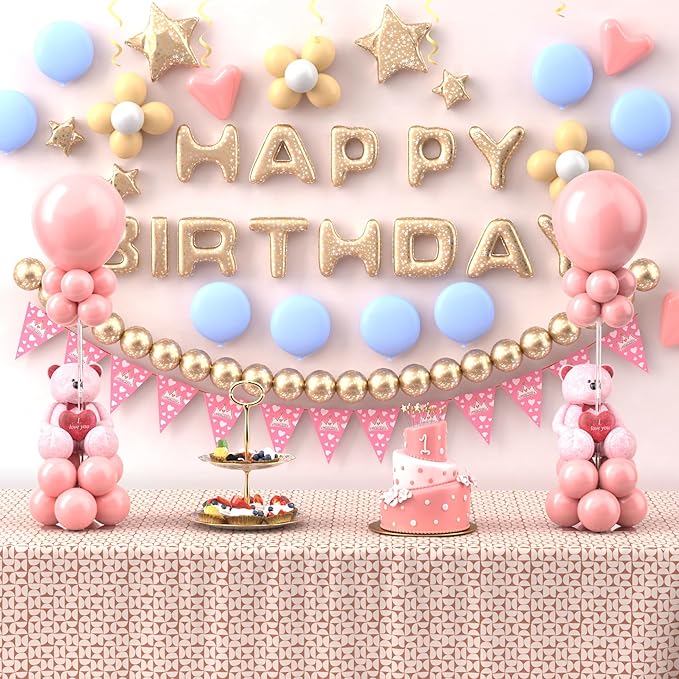 10 Pack Balloons Stands for Tables, 23.6 Inch Acrylic Balloon Centerpiece Stands with Clear Base, Balloon Stick Holder for Wedding, Baby Shower, Holiday, Graduation, Birthday Party Decoration