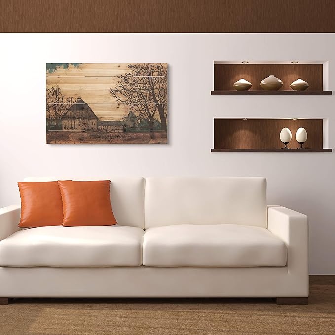 Empire Art Direct Erstwhile Barn 3 Digital Print on Solid Wood Wall Art, 24 in x 36 in x 1.5 in, Ready to Hang