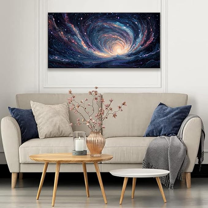 Abstract Wall Art Decor Prints Starry Sky Tunnel Art Work For Wall Decor Artwork Ready To Hang Wall Art For Living Room Office Kitchen Bathroom Bedroom 20x40 Inch