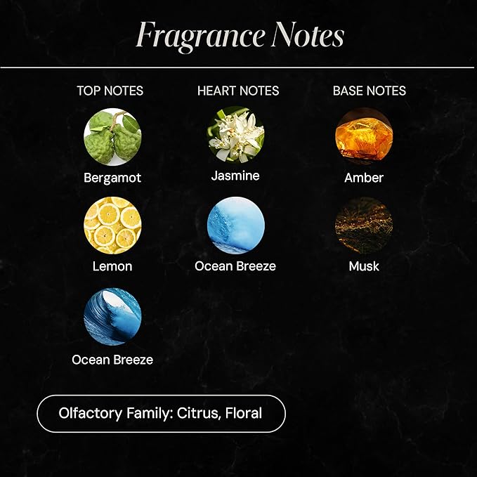 Unforgettable Essential Diffuser Oil, Opulent Resort-Style Aroma, Fragrance Oil for Ultrasonic & Waterless Diffusers, Notes of Bergamot, Jasmine & Ocean Notes | 4.05 fl oz, 120 mL
