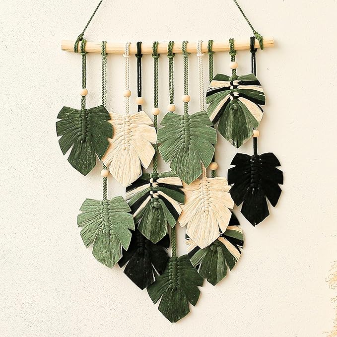Boho Wall Decor - Large Macrame Wall Hanging - Boho Bedroom Decor - Tapestry for Bedroom - 17x23 inches