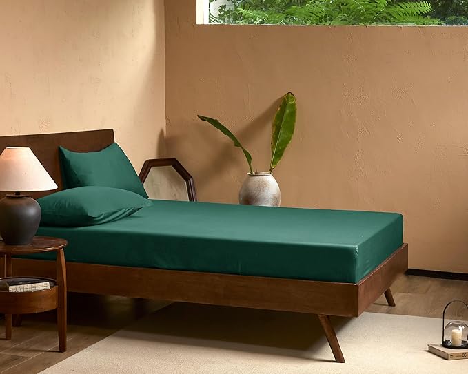 EVERLY California King Sheets Set,Luxuriously 400 Thread Count Organic Viscose Derived from Bamboo Bed Sheet,Cooling Sheets for California King Size 4 Piece Deep Pockets Bedding Sheets-Aqua