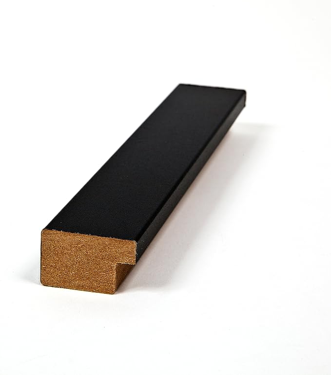 ArtToFrames Collage Photo Frame Double Mat with 1 - 3.5x5^ 5x7 Openings and Satin Black Frame