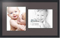 ArtToFrames Collage Photo Frame Double Mat with 2 - 11x14 Openings and Satin Black Frame
