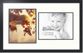 ArtToFrames Collage Photo Frame Double Mat with 2 - 11x14 Openings and Satin Black Frame
