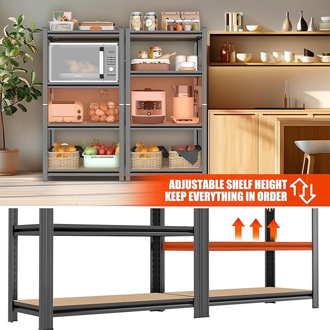 Industrial Bookshelves and Bookcases, Ladder Shelf 4 Tiers with Metal Frame for Living Room, Home Office, Bedroom 45.7" Hx23.6 Wx11.8 D