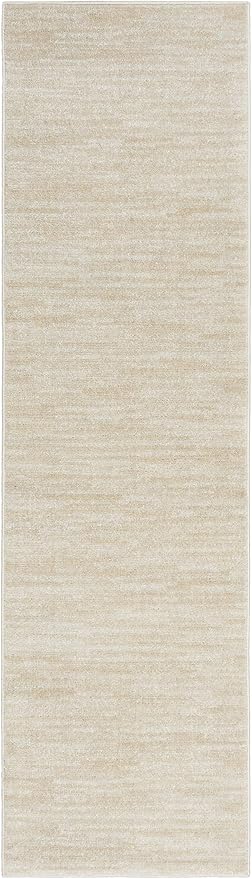 Nourison Home Essentials 2' x 6' Ivory Beige Outdoor Indoor/Outdoor Rug