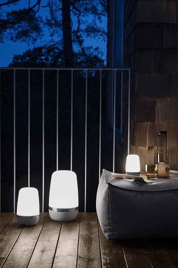 Blomus Spirit Outdoor LED Rechargeable Lamp - Large - Moonbeam (Beige)