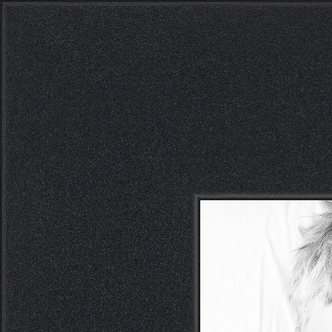 ArtToFrames Collage Photo Frame Double Mat with 1 - 8.5x11^ 8x10 Openings and Satin Black Frame