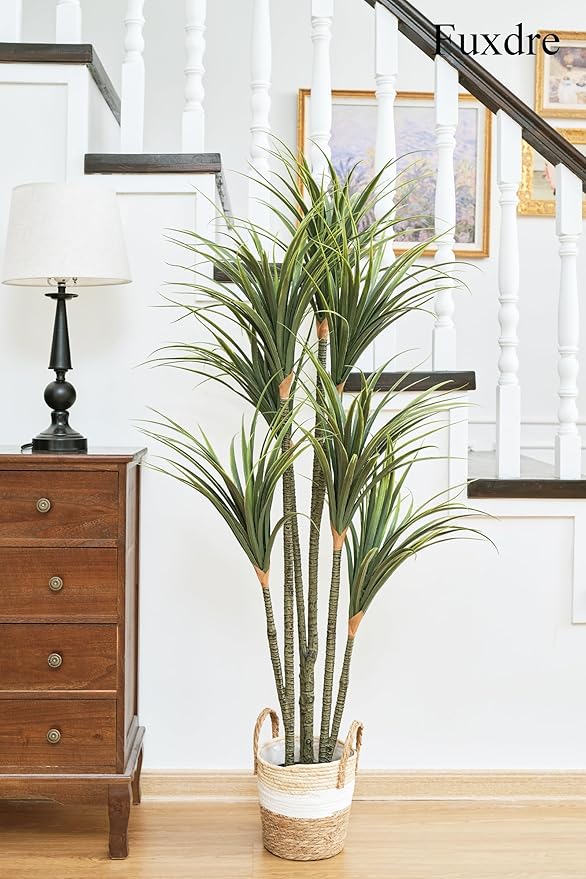 5Ft Artificial Yucca Tree Artificial Dracaena Tree Large Fauxe Agave Plant and Tall Artificial Plant for Living Room Home Office Decor Indoor and Outdoor