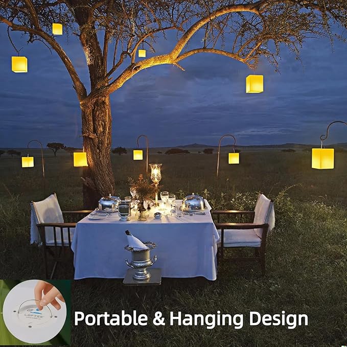 LOFTEK 7-inch LED Cube Night Lights: Rechargeable RGB 16 Colors Changing Light with Remote Control, IP65 Waterproof Table Lamp Night Light for Home Bedroom Kids Room
