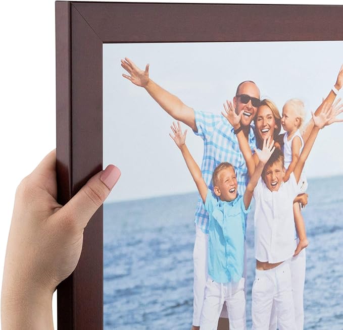 ArtToFrames 24x38 Inch Red Picture Frame, This 1.25 Inch Custom MDF Poster Frame is Cherry, Great for Your Art or Photos - Comes with Economy Acrylic