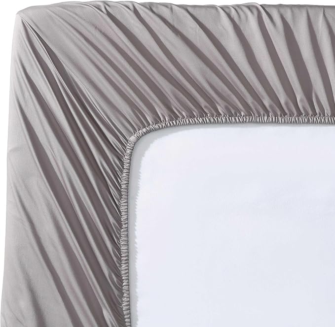 Vera Wang - King Sheet Set, Luxury Sateen Cotton Bedding, 800 Thread Count, Soft & Smooth Bedding Set (Plum, King)