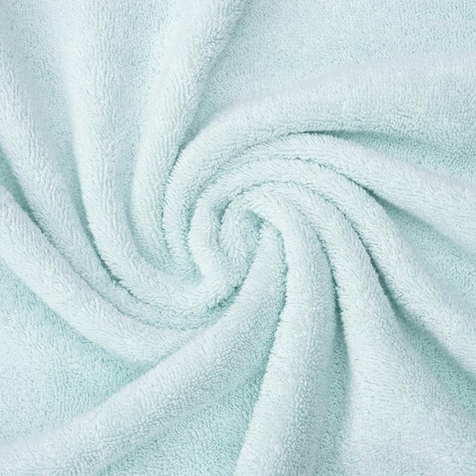 American Soft Linen Salem 100% Cotton Turkish 4 Piece Hand Towels for Bathroom, 600 GSM Soft Absorbent Quickdry Hand Face Towel Set, Mint