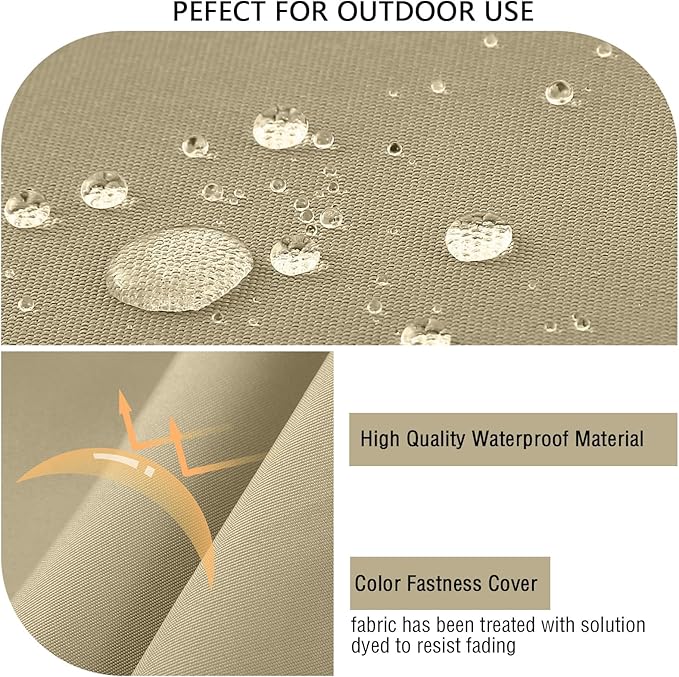 idee-home Outdoor Cushions for Patio Furniture, Outdoor Seat Cushion, Waterproof Hampton Bay Deep Seat Replacement Couch Chair Cushions for Garden Lawn Backyard Deck, 28.5 x 28.5