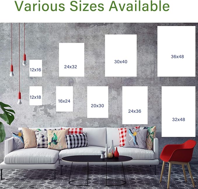 Looife Custom Canvas Wall Art from Your Photo 40x28 inch Frame Personalized Picture Prints Decor Wrapped Canvas Poster for Room Decoration Ready to Hang