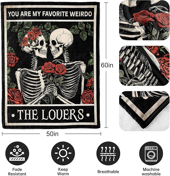 Gifts for Women Men, Anniversary Birthday Gifts for Her Him, I Love You Blanket 60x50in, Wedding Gifts for Couple Wife Husband, Best Christmas Valentines Mothers Day Presents for Girlfriend Boyfriend