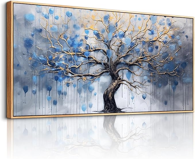hyidecorart Wood Framed Canvas Wall Art For Living Room Large Wall Decor For Bedroom Modern Office Decor Black and White Inspiration Painting Prints Artwork Hang Abstract Pictures Home Decoration