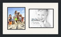 ArtToFrames Collage Photo Frame Double Mat with 1-8.5x11, 8x10 Openings and Satin Black Frame