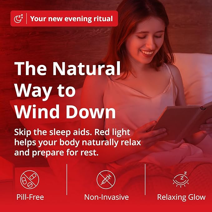 Revive - 670nm Red Light Sleep Lamp by Gamma - Melatonin Promoting Natural Sleep Aid, Bedroom & Nursery Nightlight