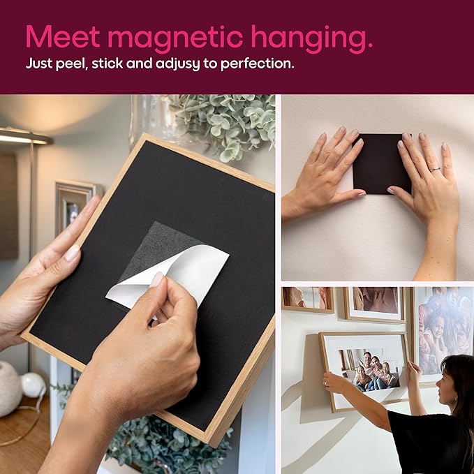 Mixtiles Official - Custom Photo Tiles - Personalized Printed Photos - Magnetic Wall Frames - Adhesive Sticker, No Nails - Various Sizes and Frames - large-set-Tile - Canvas Frame